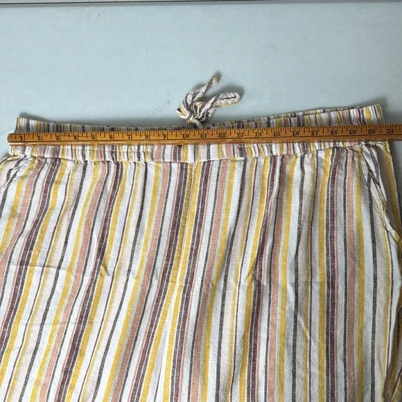 Naturals denim&co linen blend striped pants - Picture 7 of 13